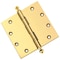 Embassy 5 x 5 Solid Brass Ball Bearing Hinge, Polished Brass Finish Ball Tips 5050BBUS3B-1 - alternate 1